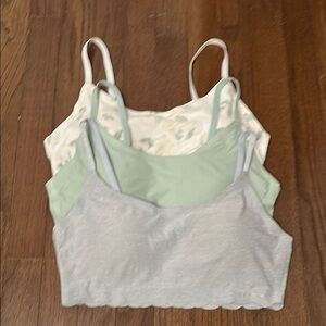 Bralette Set - Gray, Green, and Floral